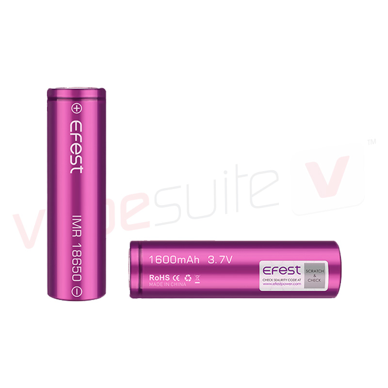 Product Image Of IMR 18650 1600mAh Flat Top Battery by Efest