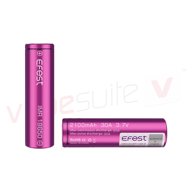 Product Image Of IMR 18650 2100mAh 30A Flat Top Battery by Efest