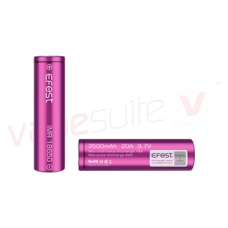 Product Image Of IMR 18650 3500mAh 20A Flat Top Battery by Efest