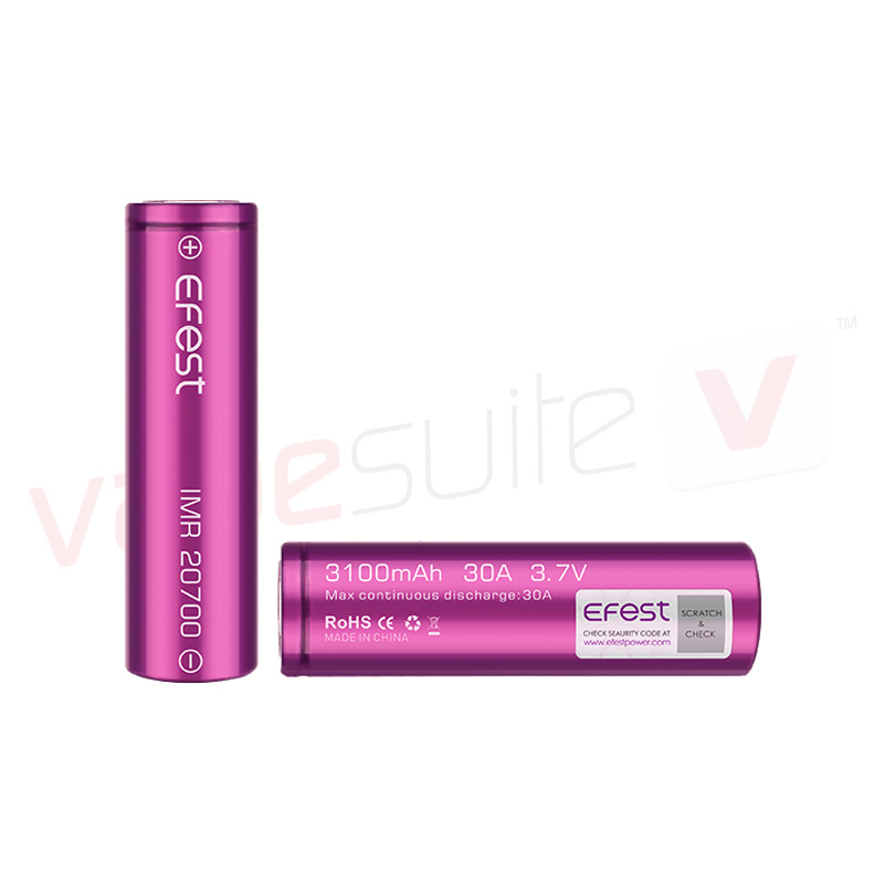 Product Image Of IMR 20700 3100mAh 30A Purple Battery by Efest