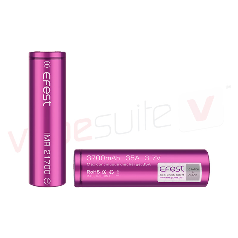 Product Image Of IMR 21700 3700mAh 35A Flat Top Battery by Efest