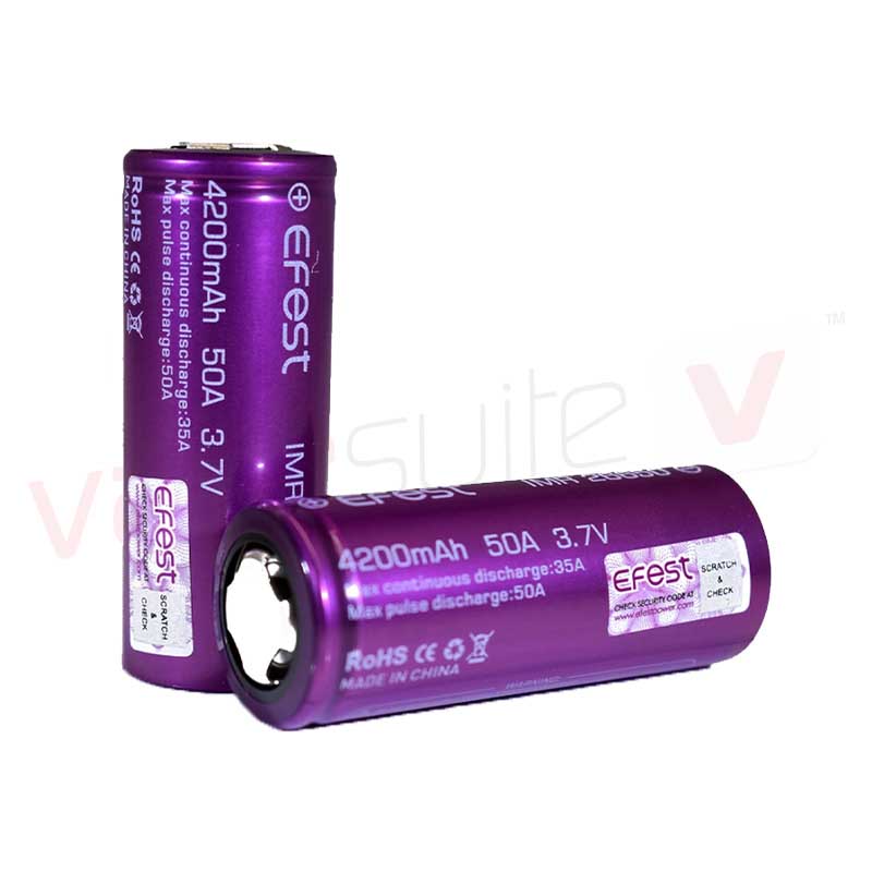 Product Image Of IMR 26650 5000mAh 40A Flat Top Battery by Efest