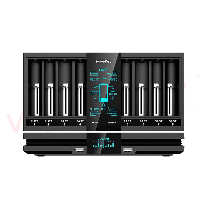 Product Image Of LUC V8 Double Screen Fast Charger by Efest